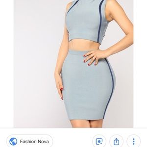 Fashion nova if I ruled the world set in blue